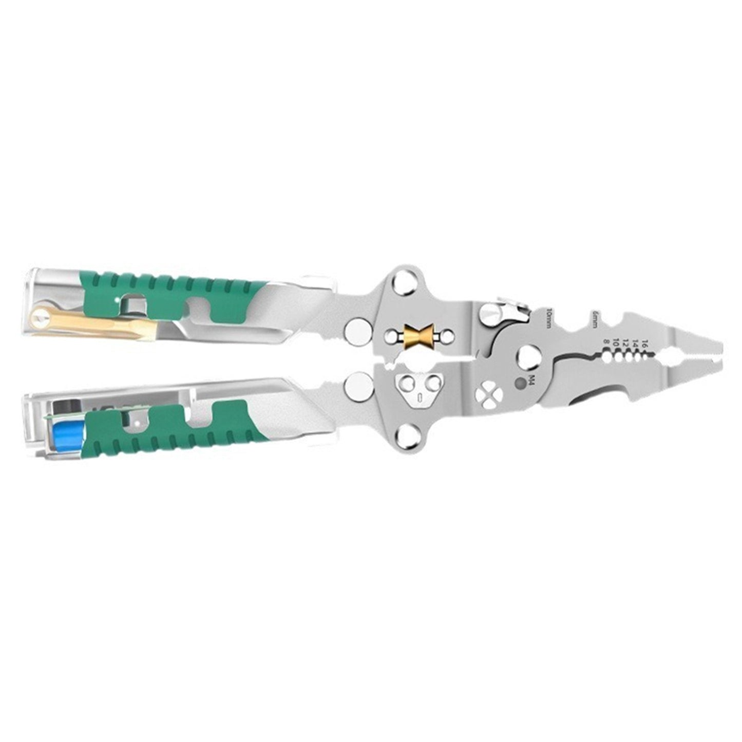 1 PCS Durable Multi-Functional Fold Wire Stripper Scissor With Voltage Test