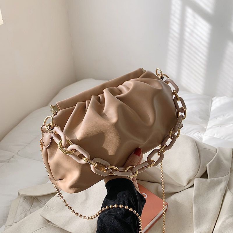 Synthetic Leather Chain Handbags Small Purses Shoulder Messenger Crossbody Bags