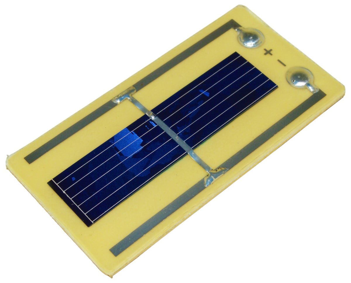 32x60mm Solar Cell, Voltage 0.5V (Voc), Current 250mA Isc (Typ), Screw Terminals