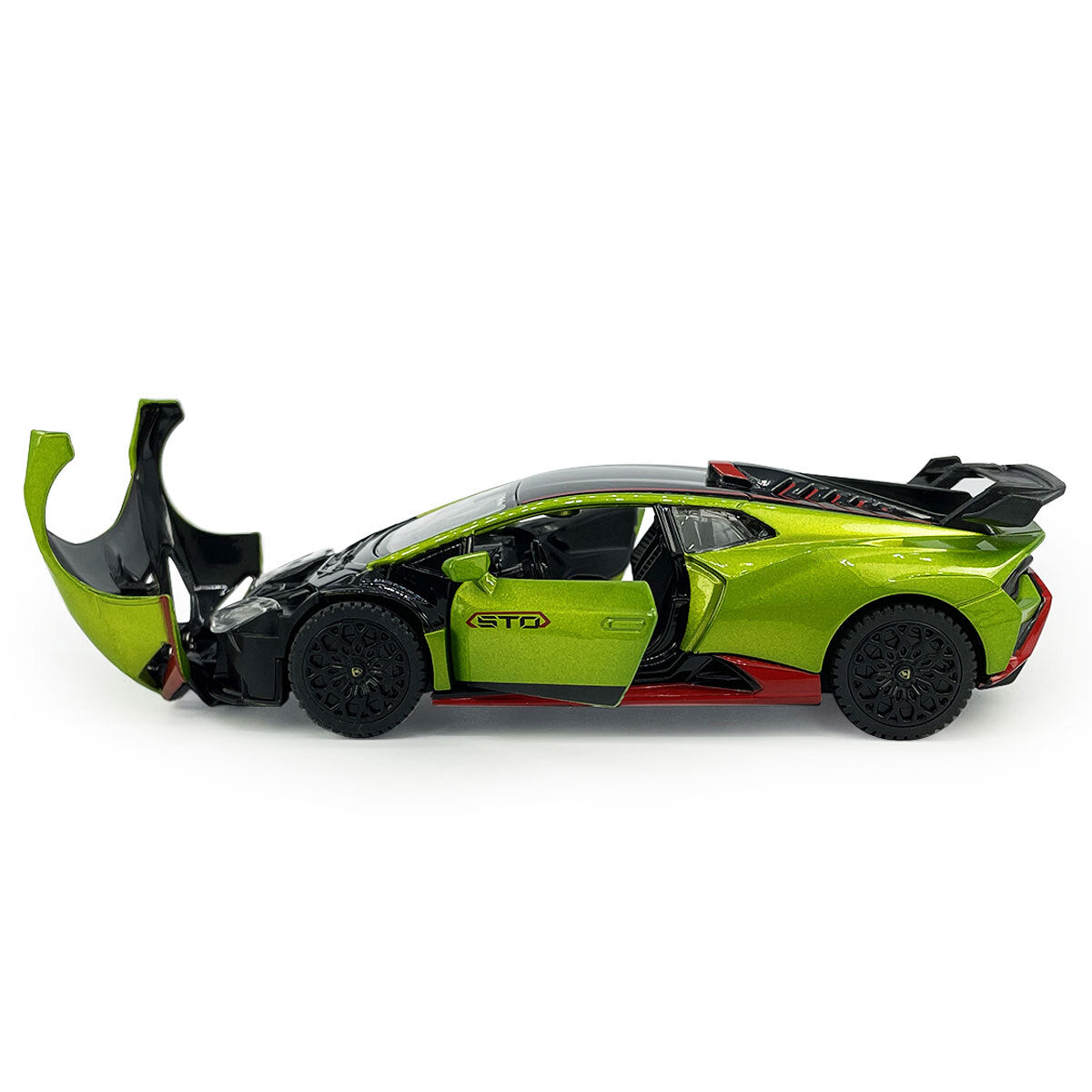 1/32 Lamborghini Hurncan STO Model Car Diecast Toy Vehicle for Boys Kids Green