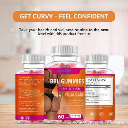 Hot selling BBL GUMMIES buttock free vegetarian cross-border spot on Amazon