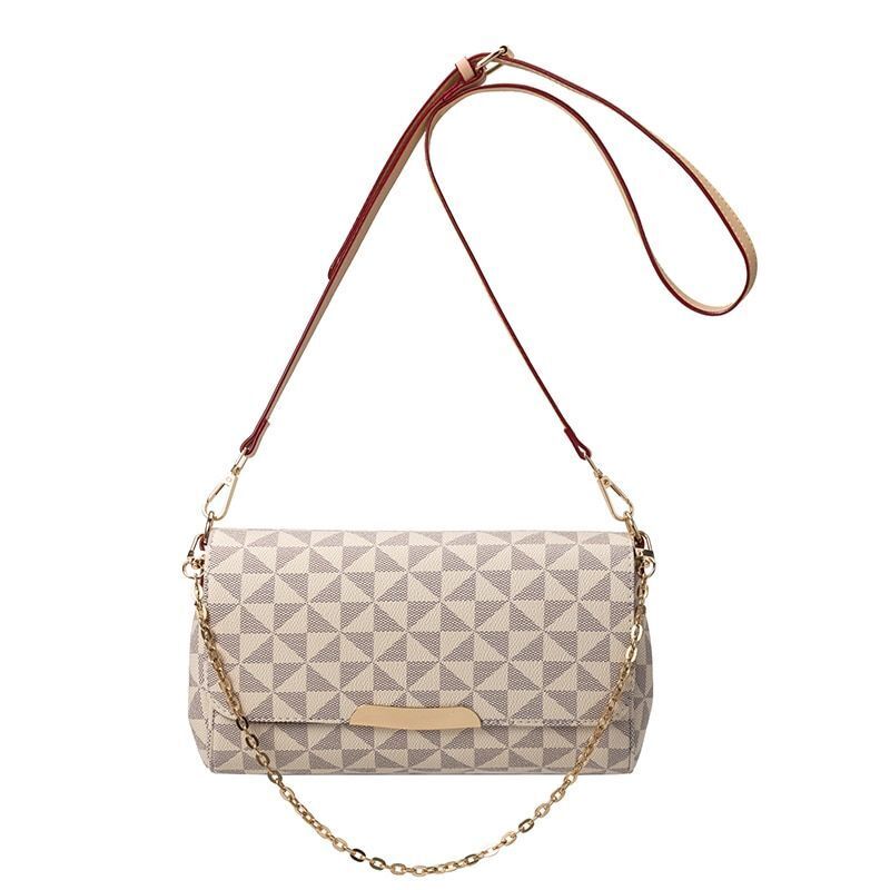 Women Crossbody Handbag Leather Tote Messenger Clutch Zipper Chains Shoulder Bag