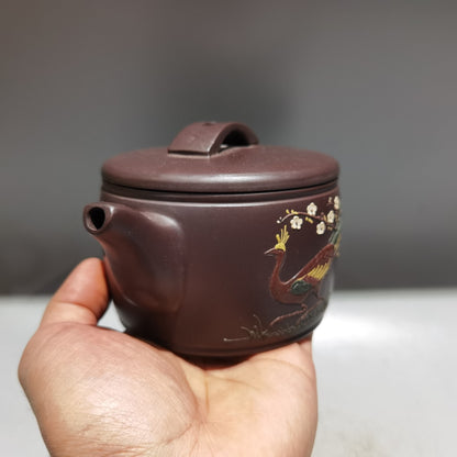 Antique Collection China Yixing Zisha Clay Teapot Hanwa Pot Zhou Guizhen 420ml