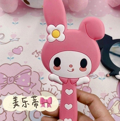 New Cute My Melody Desk Table Bow Women Make-up Mirror Cosmetic Mirror