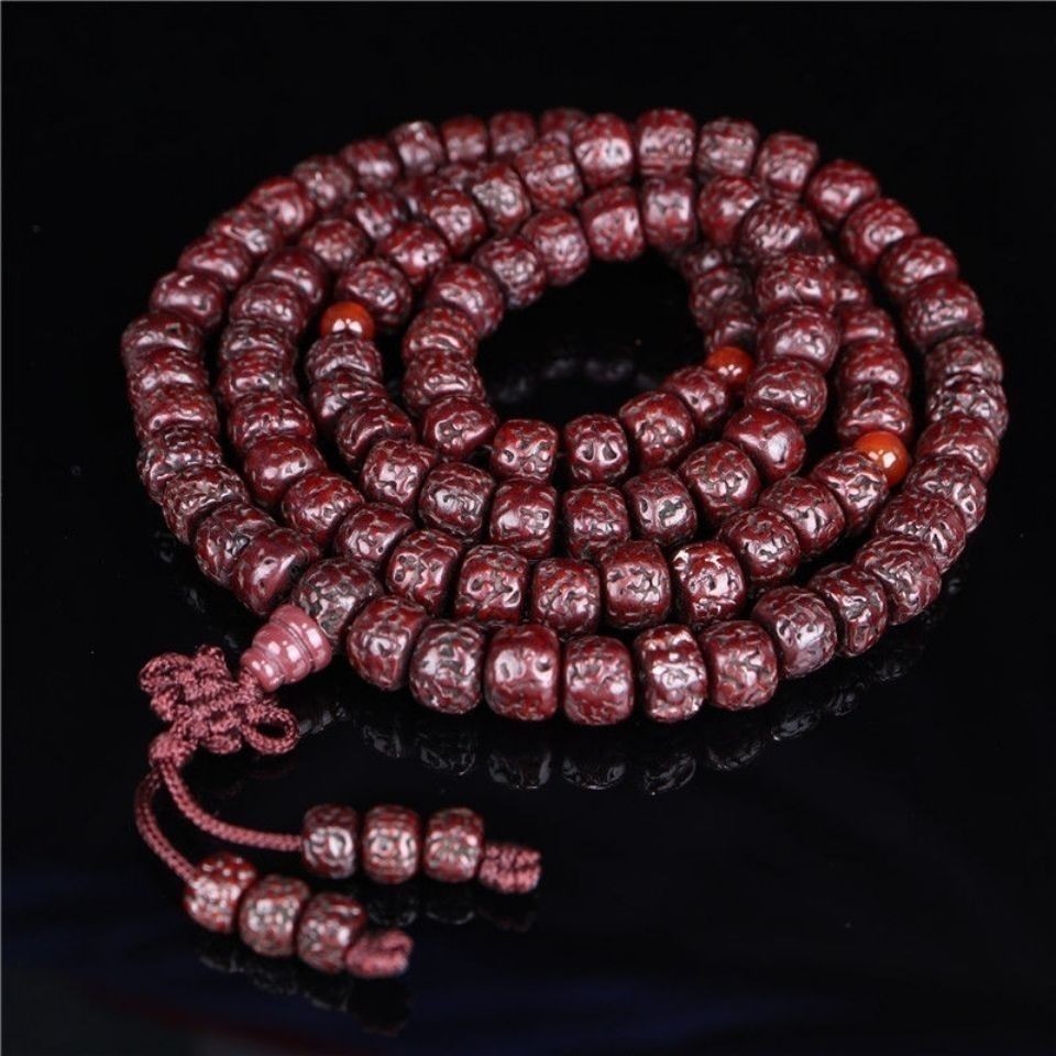 Tibetan Hand Rolled Vajra Bodhi Prayer Beads 108 Old Vajra Bodhi Beads