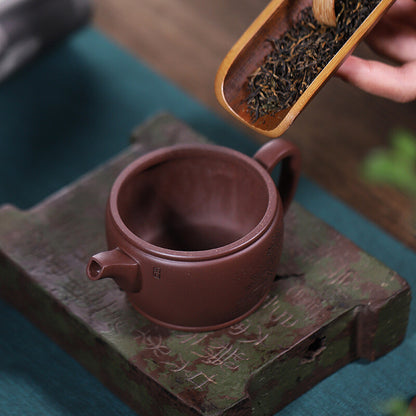 190ml True Yixing Zisha Marked Clay Tea Pot 10 Infuser Holes Handmade Hanwa Pot