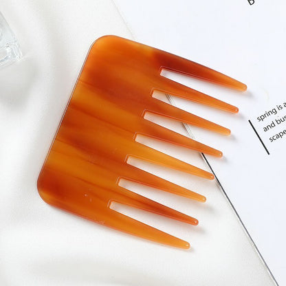 Women Hair Comb Acetic Acid Sheet Wide Tooth Anti-Static Stylish Exquisite 9.5cm