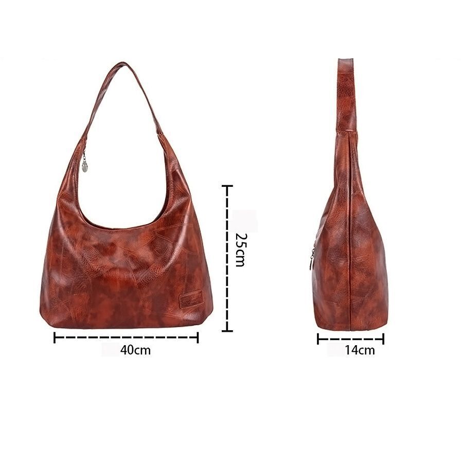 Fashion Retro Bag Handbag Dumpling Bags One-shoulder Leather Hand Bags Crossbody
