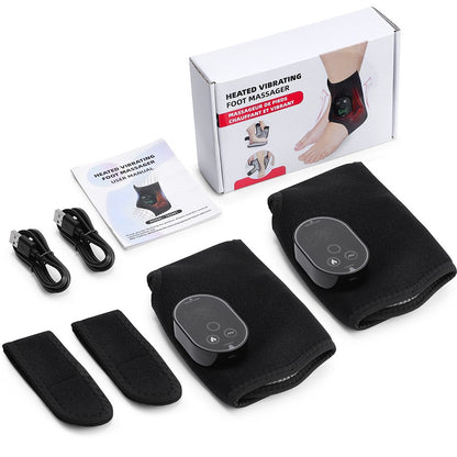 Cordless Foot Ankle Massager Pain Relief with 6 Heat Levels&3 Vibration Modes