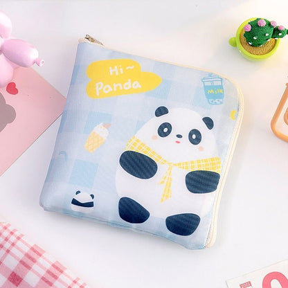 Storage Bag Napkin Pouch Cosmetic Bags Organizer Makeup Purse Nylon Black Travel