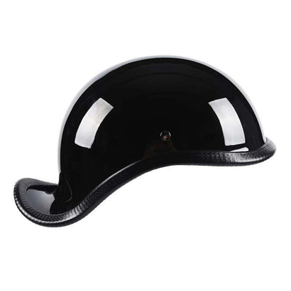 Classic Motorcycle Helmet with Baseball-Style Cruiser Adult Half Face Helmet