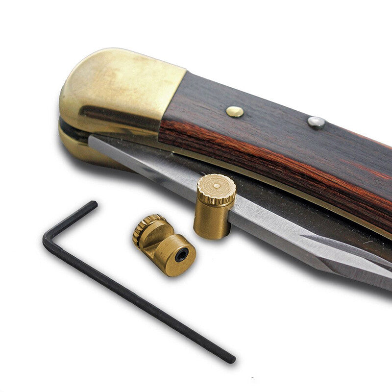 3PCs. Thumb Stud Brass for Buck 110 Suitable knife back thickness 3.1/3.5/4mm