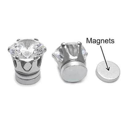 Titanium Steel Magnetic Stud Earrings 6MM/8MM For Women Men Non-Piercing Clip On
