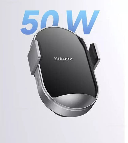 Genuine Xiaomi 50W Car Wireless Fast Charger Air Vent Mount Phone Holder, All Qi