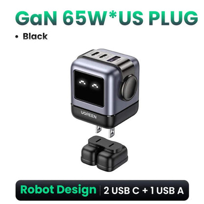 GaN 65W Fast Charger PD USB-C Quick Charge Adapter