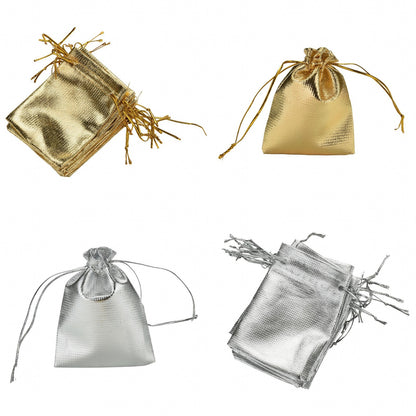 Wedding Drawstring Pattern Organza Party Favor Gift Bags Candy Jewelry Pouches