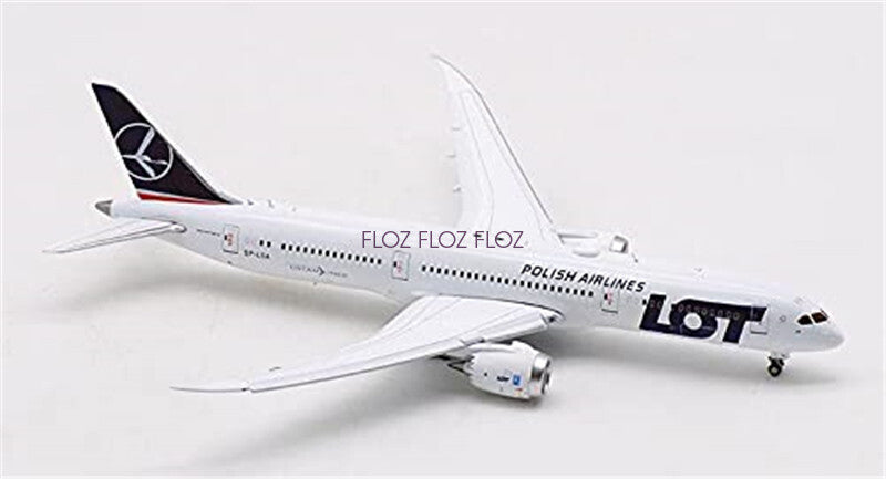 JC Wings LOT POLISH AIRLINES for BOEING 787-9 SP-LSA FLAPS DOWN 1/400 model