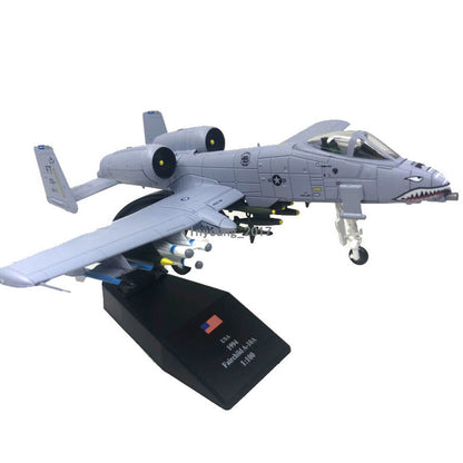 1/100 A-10 Thunderbolt II Warthog Attack Airplane Model Diecast Fighter Model