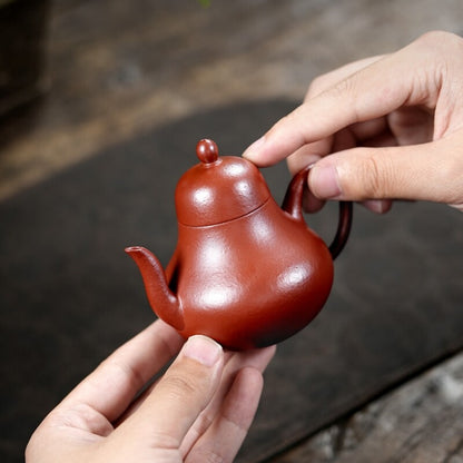 140ml Marked Tea Pot Real Yixing Zisha Dahongpao Clay Siting Handmade Pot Of Tea