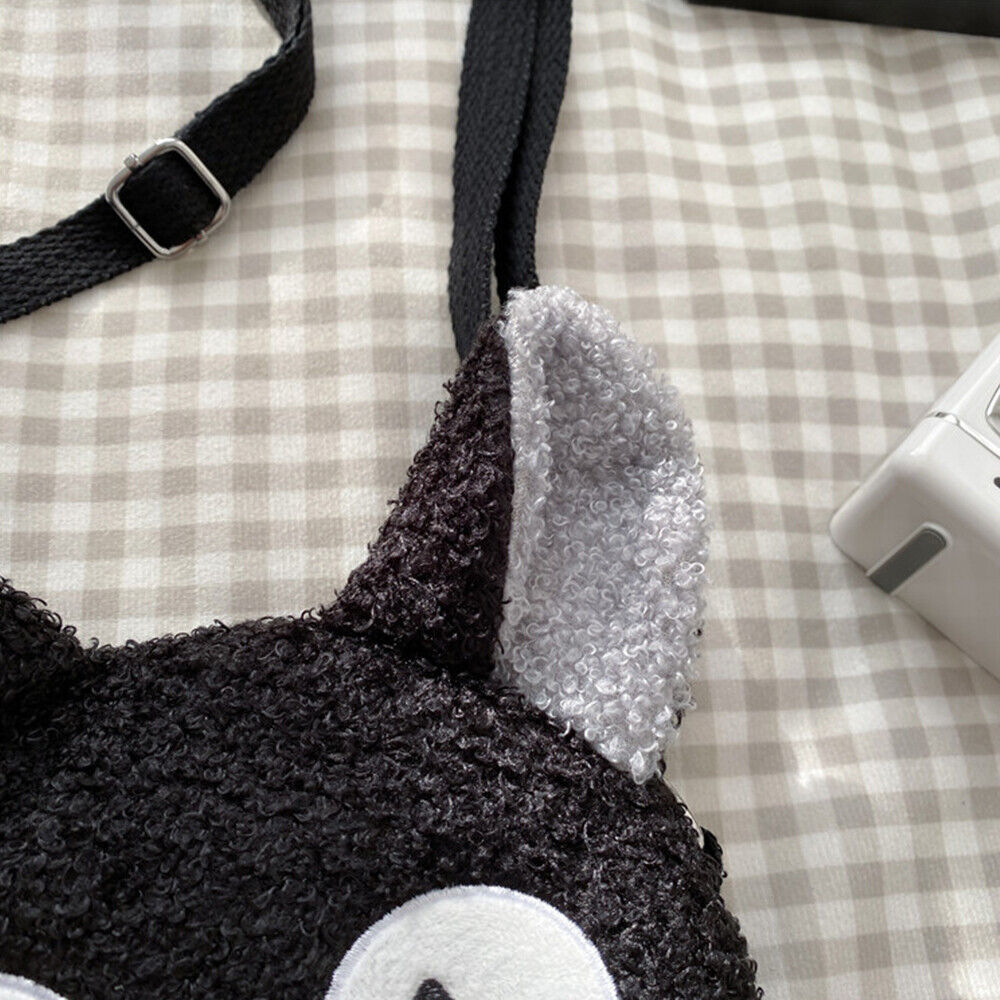 Anime Sheep Handbag Animals Small Phone Purse Bag Lamb Wool Shoulder Bag 1PCS