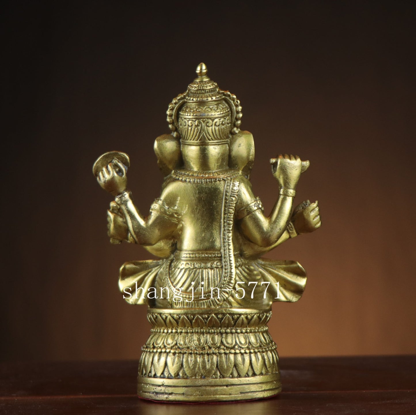Tibetan Buddhism Brass Ganesha Ganapati Ganesh Lord God Elephant Buddha Statue