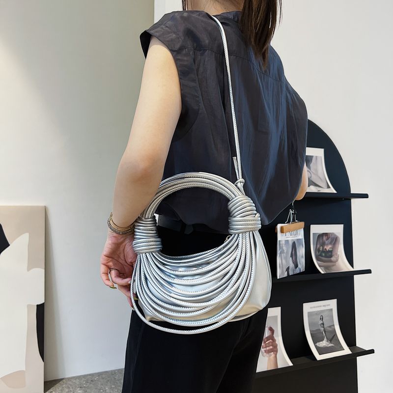 Handbag Crossbody Bag Soft Leather Weave Shoulder Bags Purse Clutch Bag Satchel