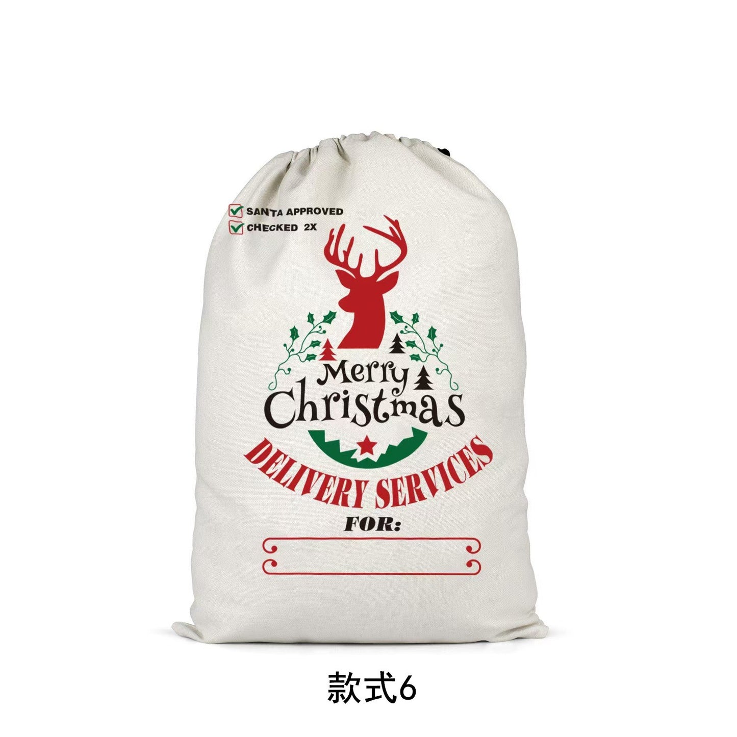 Christmas Santa Claus Bag Gift Gift Bag 19.5inx27.5in Large Scall Christmas Bag