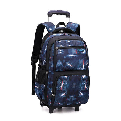 School Bag Wheels School Backpack Wheeled Bag Students Bags Boys Travel Luggage