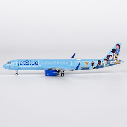 1:400 NGmodels JetBlue Airbus A321 Passenger Airplane Diecast Plane Model