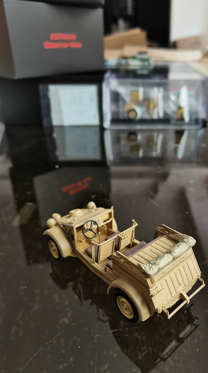 1:35 ARTISAN VW82 Kubelwagen Army Vehicle Plastic Diecast Military Jeep Model