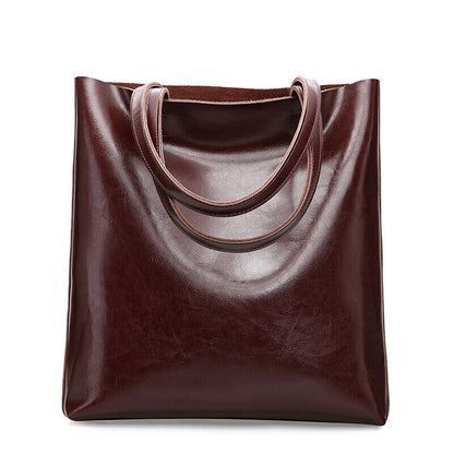 Women Cow Leather Bag Ladies Genuine Leather Handbag Female Hand Shoulder Bags