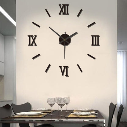 DIY Wall Clocks Creative Acrylic Punch-Free Luminous Living Room Home Decor 16in