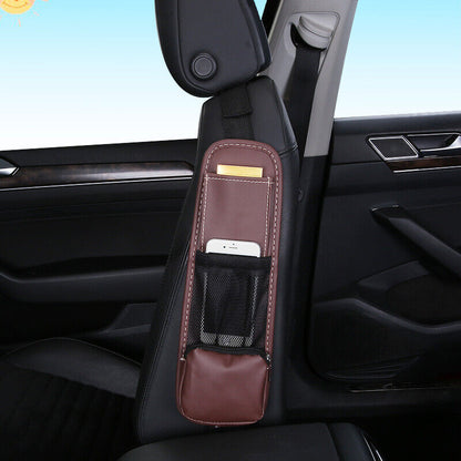 Car Seat Side Mesh Bag Organizer Storage Holder Phone Stowing Pocket Accessories