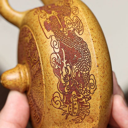 Marked Tea Pot Certificate Paper Real Yixing Zisha Duan Clay 10 Infuser Holes