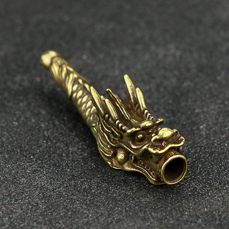 1pc Handmade Brass Dragon Cigarette Holder Filter Pipe Metal