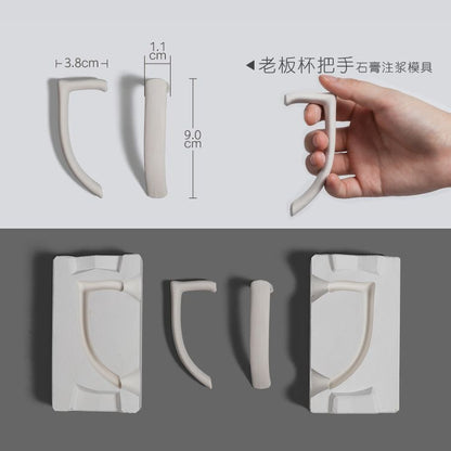 Pottery Tools Ceramics Plaster Gypsum Moulds DIY Clay Coffee Cups Handle Shapers