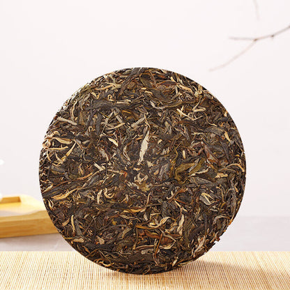 Pu'er Raw Tea Slippery Bamboo Liangzi Pu'er Tea Cake Pu'er Tea 357g/12.59oz