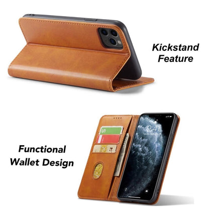 For iPhone 17E 16 15 14 13 12 Plus Pro Max Air Leather Magnetic Flip Wallet Case
