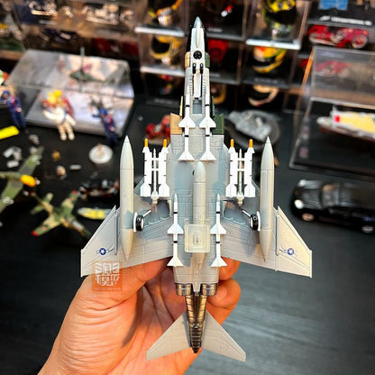 1:100 US F4C Ghost Fighter Metal Model Camouflage Painting