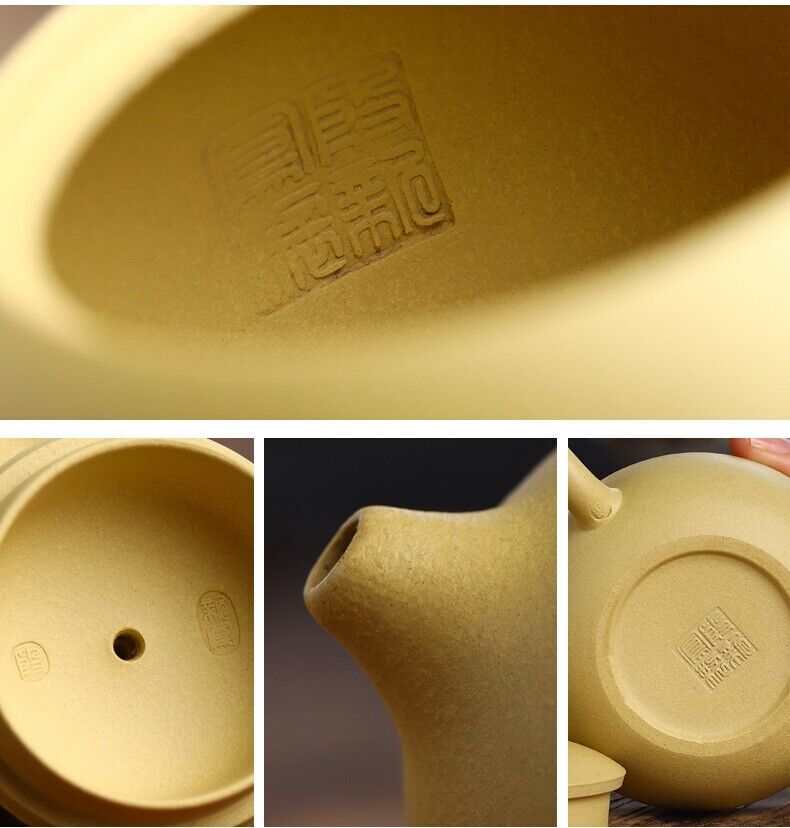 yixing zisha duan clay tea pot marked on sales master xishi pot 230ml 9 holes