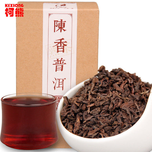 120g Ripe Pu-erh Loose Black Tea Chinese Puer Tea Boxed Fragrant Ancient tree