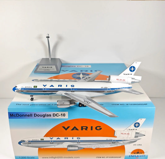 1:200 InFlight VARIG DC-10 PP-VMA Passenger Airplane Diecast Plane Model