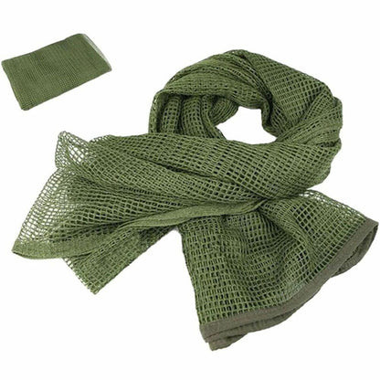 190*90 cm Cotton Scarf Mesh Sniper Airsoft Face Mask Camping Bandana Camouflage