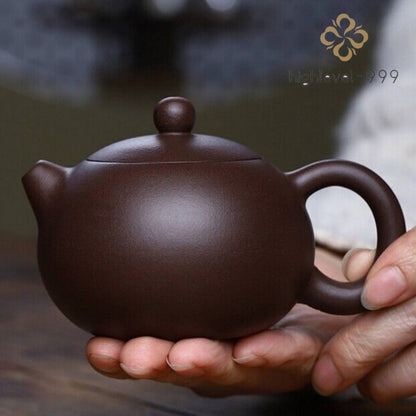 Xishi Pot Real Yixing Zisha Purple Clay Tea Pot Marked Ball Shaped Infuser Holes