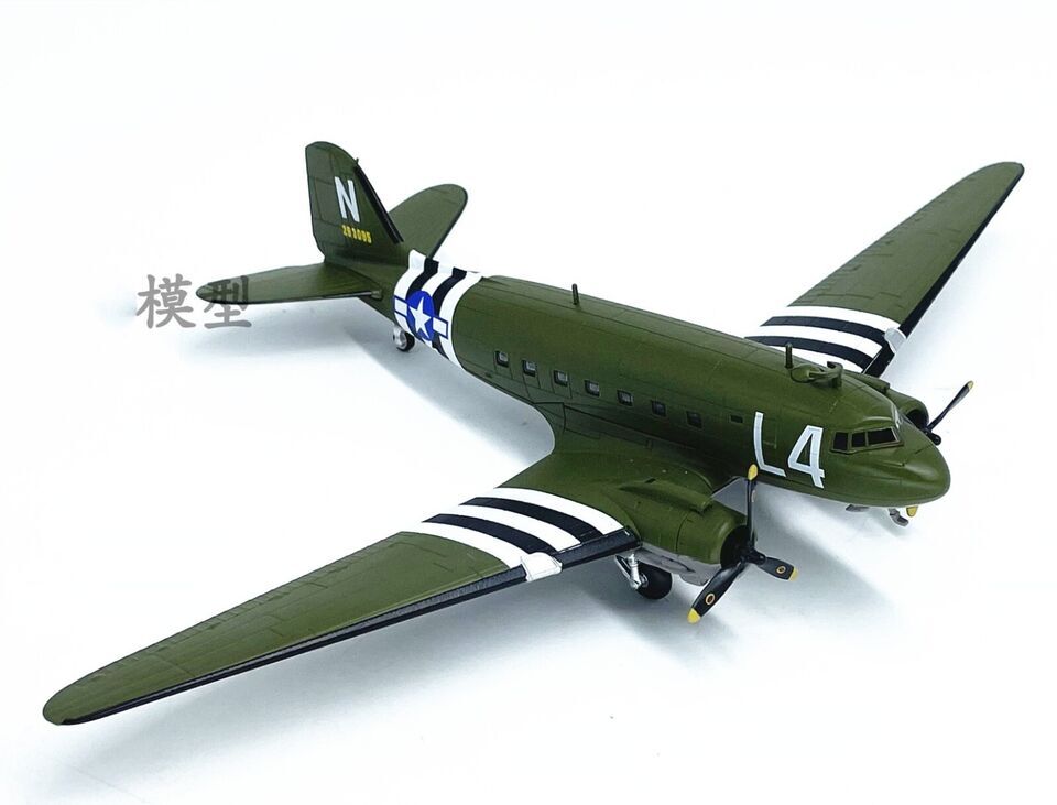 1:100 WLTK USAAF Douglas C-47(DC-3) L4 Transport Aircraft Diecast Fighter Model