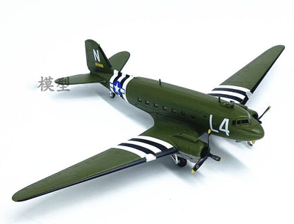 1:100 WLTK USAAF Douglas C-47(DC-3) L4 Transport Aircraft Diecast Fighter Model