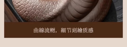 6.7" Porcelain Cobra Snake Statue Backflow Incense Burner Censer Home Decor