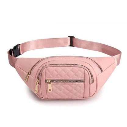 Oxford Cloth Waterproof Belt Bags Crossbody Chest Bag Fashion Banana Hip Purse