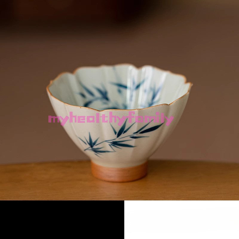 60ML Exquisite Hand-painted Wood Ash Kung Fu Tea Cup Ceramic Tea Cup Tea Set