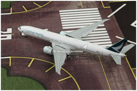 1:400 JC Wings CATHAY PACIFIC BOEING 777-300ER Airplane Flap Down Diecast Model